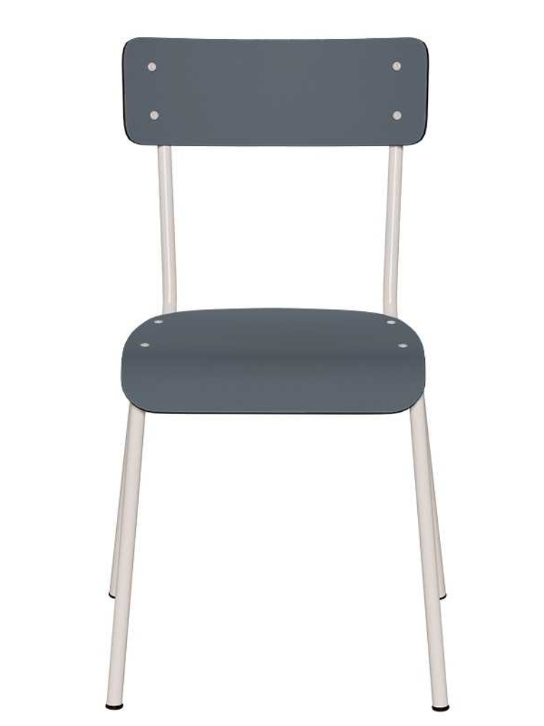 chaise formica bleue seule