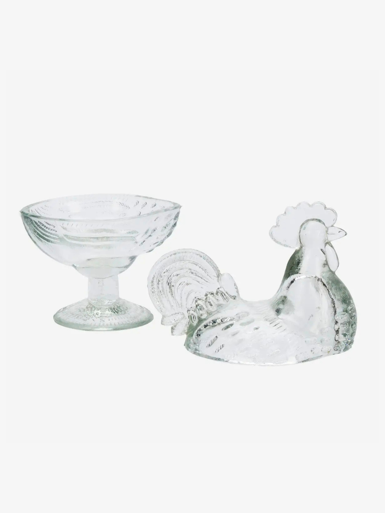 sucrier en verre deux parties