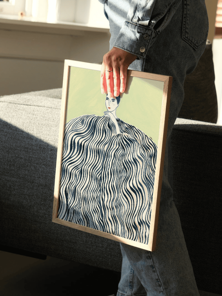 Affiche La Poire - Femme Bleue