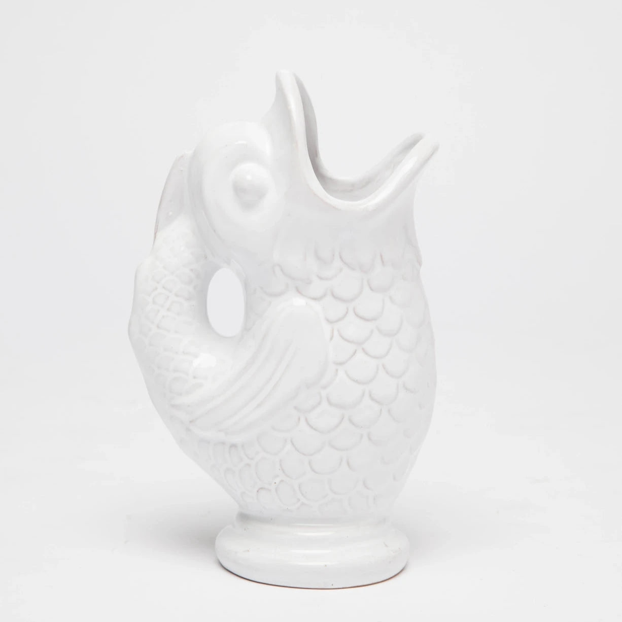 Vase Poisson Blanc