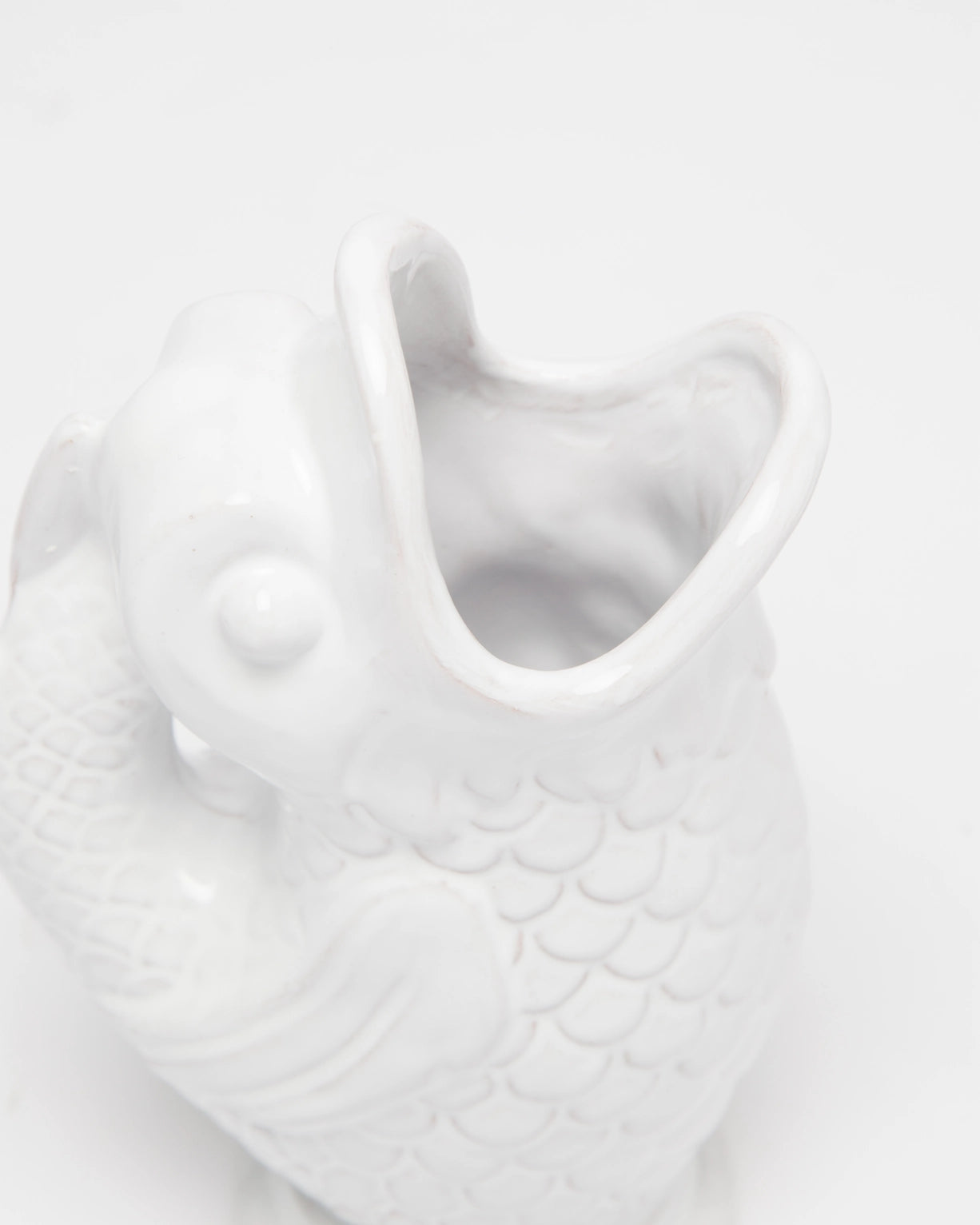 Vase Poisson Blanc