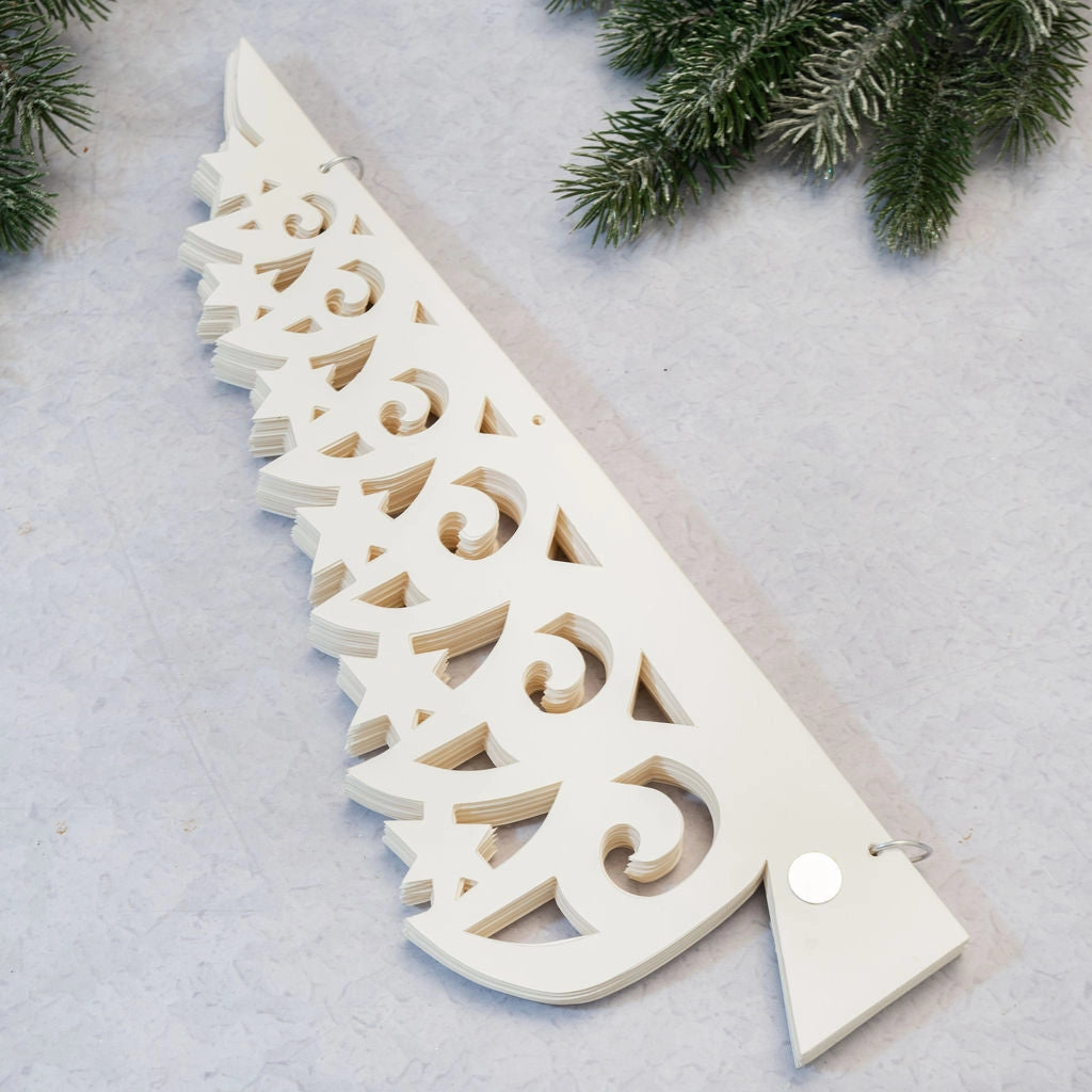 Sapin de Noël En Papier Découpé