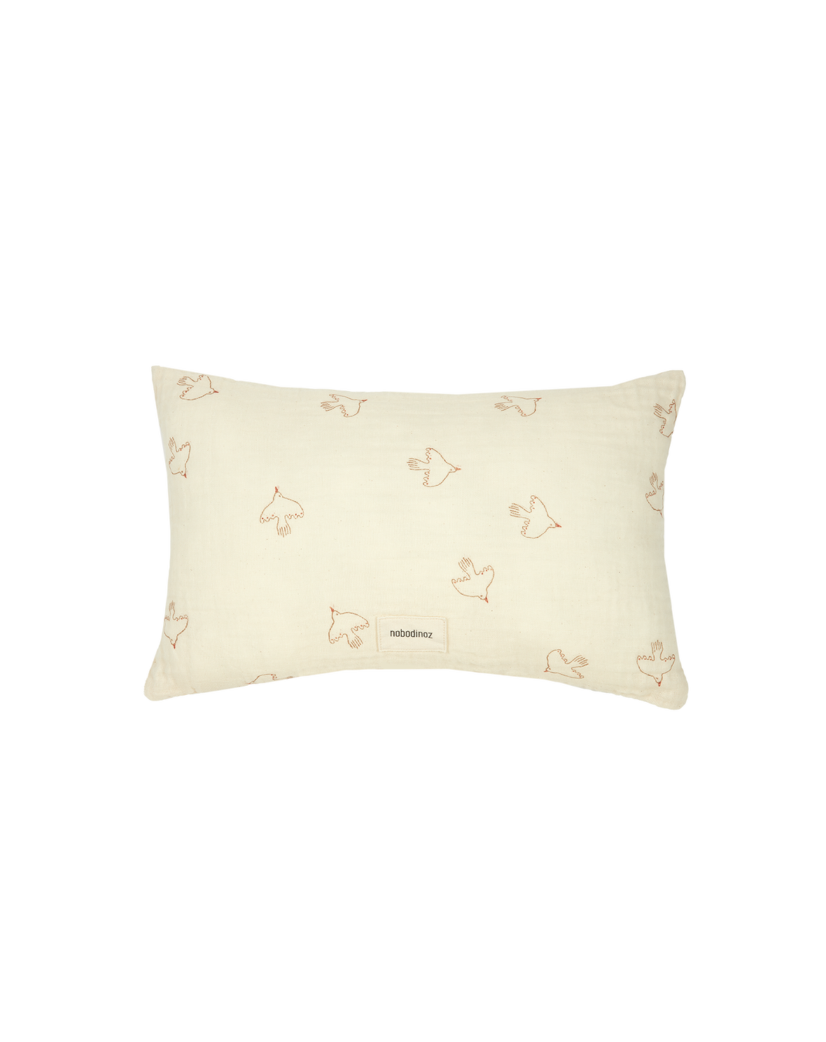 Coussin Rectangulaire Wabi Sabi Brown Hoshi Birds Nobodinoz