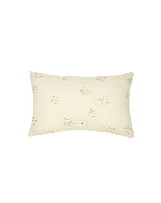 Coussin Rectangulaire Wabi Sabi Brown Hoshi Birds Nobodinoz