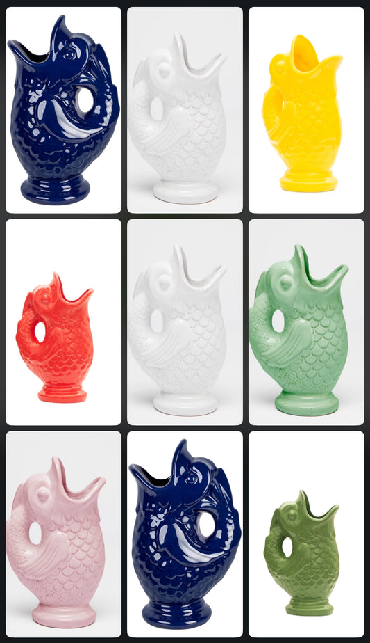 Vase Pescado - Carafe poisson en céramique