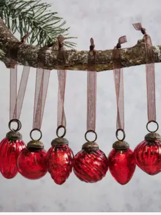 Mini Boule Verre Rouge Bollywood Christmas