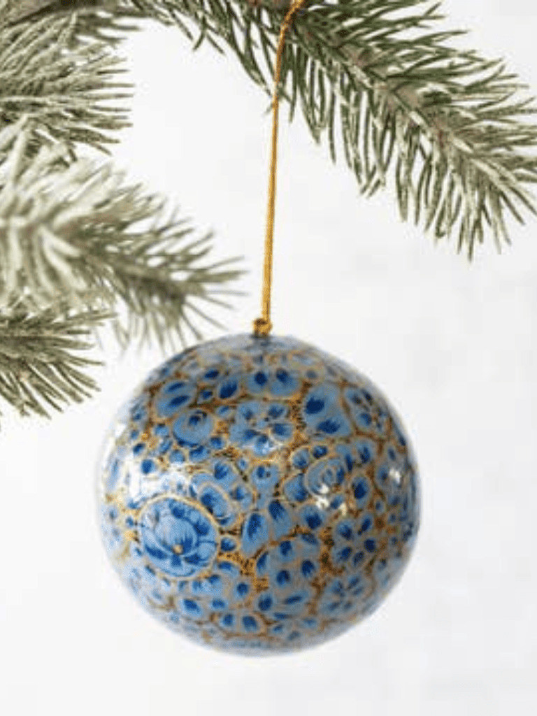 boule de noel indienne bleau