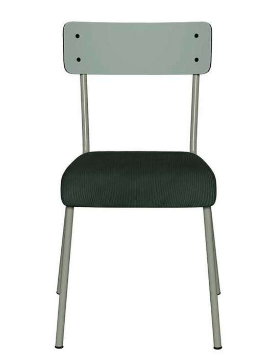 Chaise Formica Les Gambettes avec assise en velours, design rétro et fabrication européenne, idéale pour salle à manger – Maison Mimpi