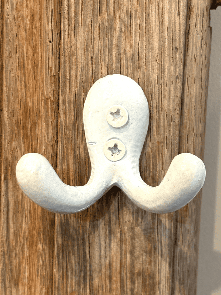 Mini double crochet mural blanc